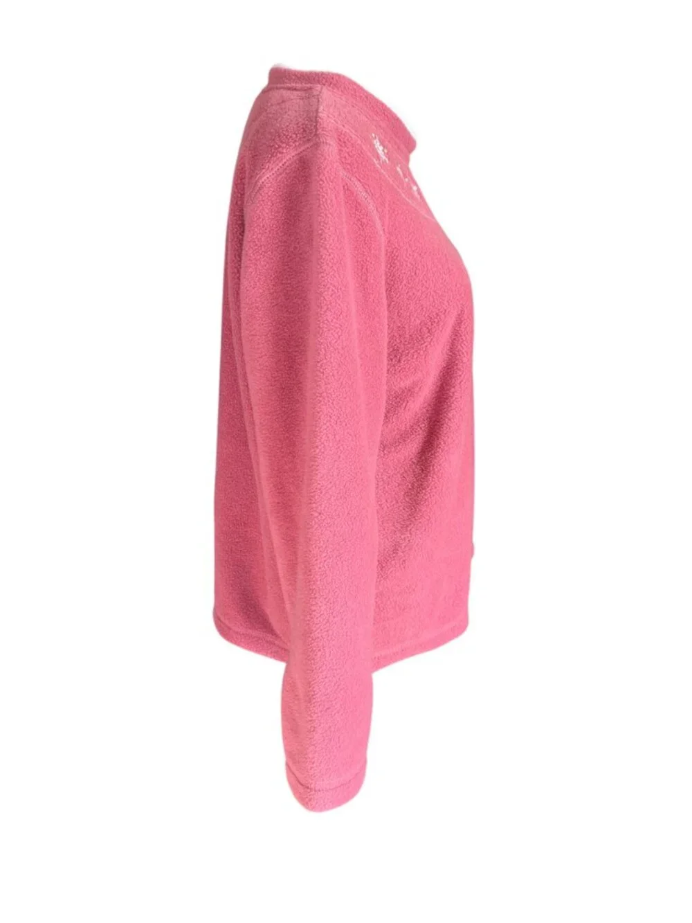 Bonnie Evans Petites dusty rose fleece embellished snowflake sweater size PL